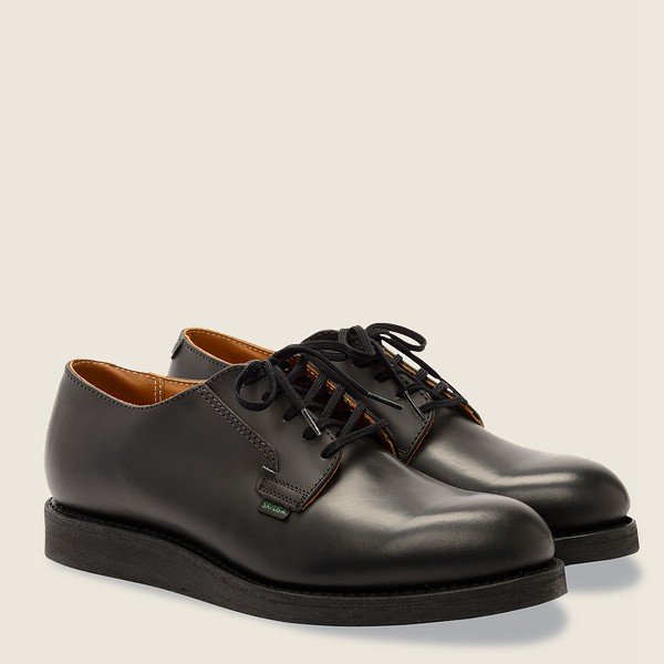 Red Wing Mens Oxford - Postman - Chaparral Leather - Black - ZPD182543